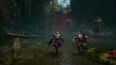 A boss fight in Crimson Moon