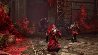 Melee combat in Crimson Moon